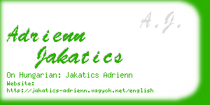 adrienn jakatics business card
